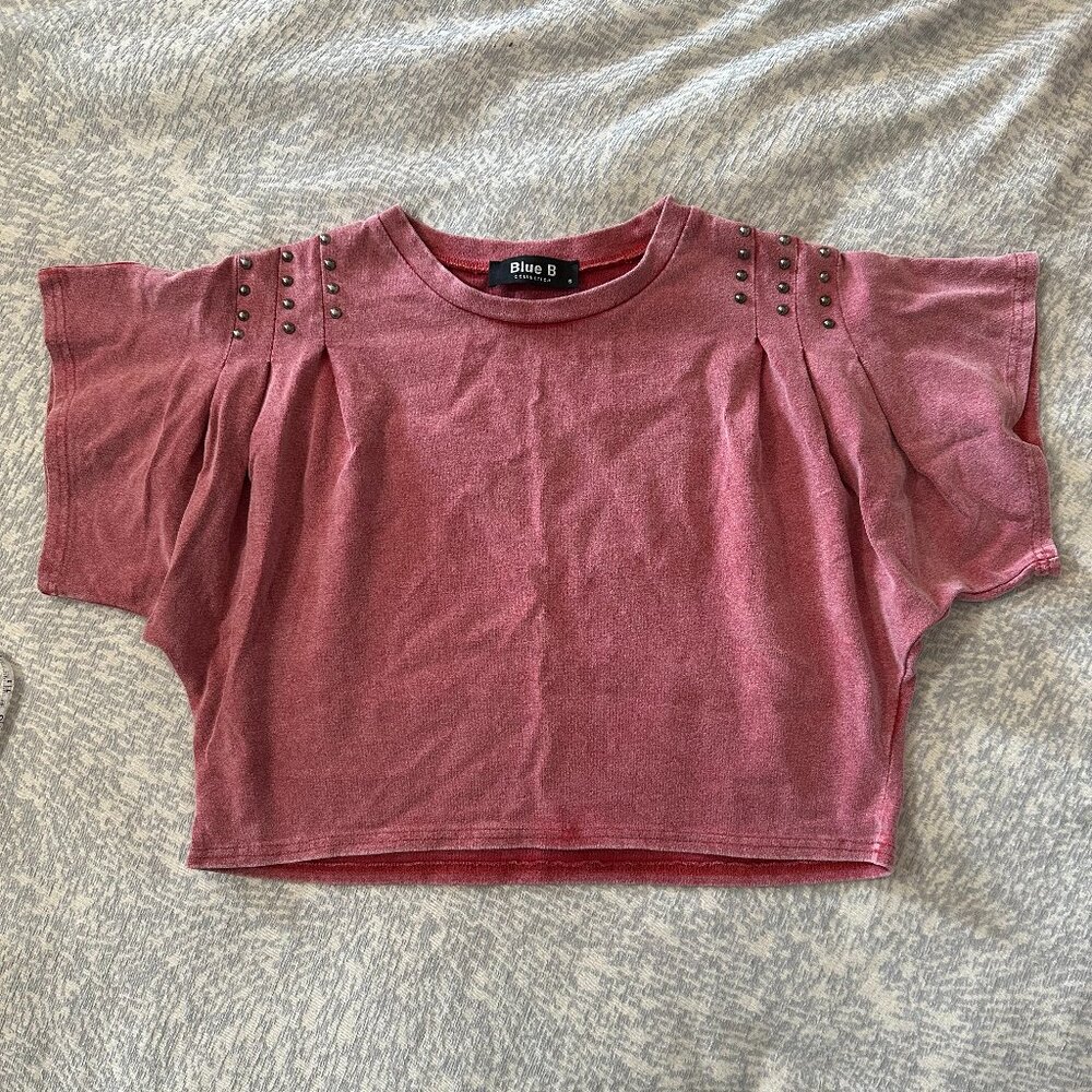 NWOT Blue B boutique top- crop-ish Size Small